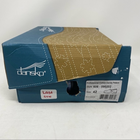 Dansko Professional leather clogs in Cotton Candy Patent - Picture 8 of 8